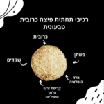 ⁦תחתיות פיצה כרובית טבעונית - 2 יח' במארז⁩ – תמונה ⁦4⁩